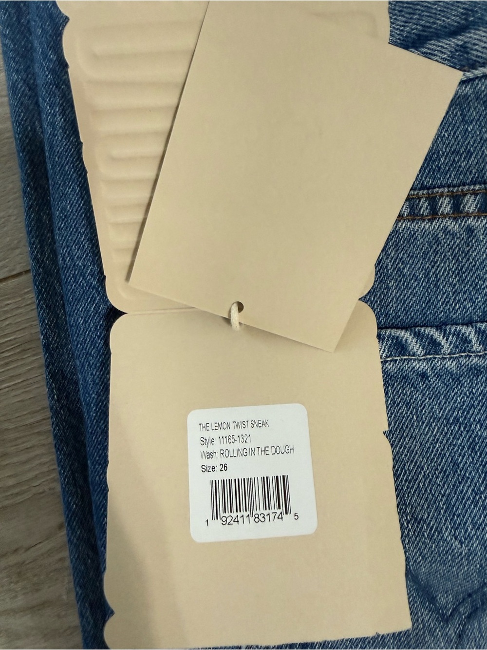 Mother Jeans SNACKS The Lemon Twist Wide Leg Jeans/ Rolling in The Dough/ 26 NWT - Picture 10 of 10